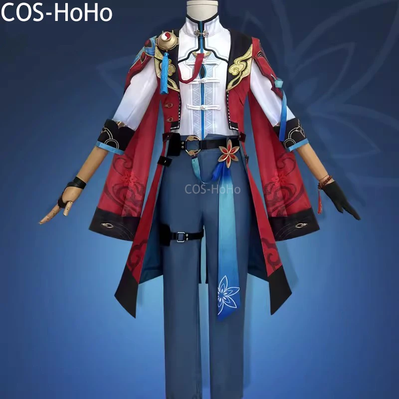 COS-HoHo Honkai: Star Rail Jiao Qiu Game Suit Gorgeous Handsome Uniform Cosplay Costume Halloween Party Role Play Outfit Men