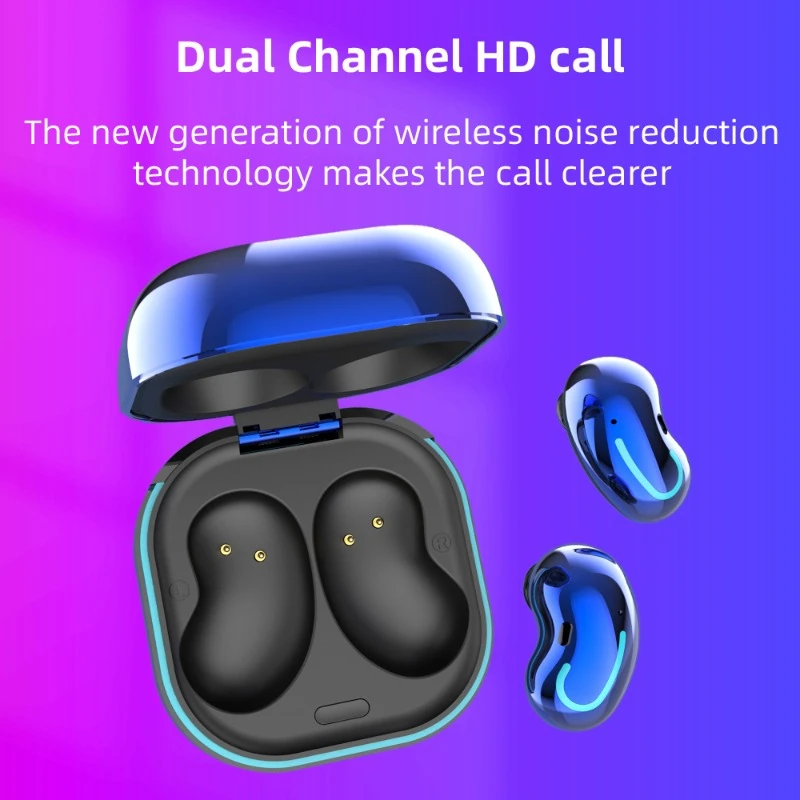 S6 SE TWS Wireless Bluetooth Earphones Bluetooth 5.1 Touch Control Stereo Earbuds Cool Breathing Light Noise Cancelling Earphone