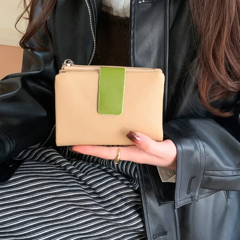 High-end ladies' wallet,two-fold multi-slot card case,business card storage holder,cartera mujer,purse female,portemonnaie damen