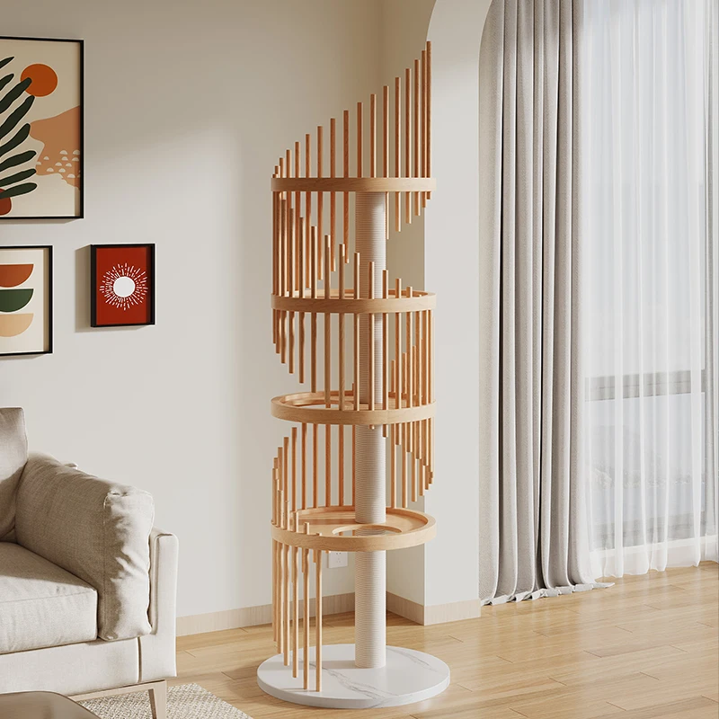 

Deluxe Modern Cat Tree Tower - Stylish Furniture with Scratching Post, Ideal Gift for Cat Lovers