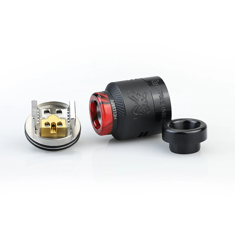 الأصلي Hellvape الميت الأرنب 4 RDA رذاذ السجائر الإلكترونية لفائف واحدة/مزدوجة 0.37Ω Ni80 كلابتون 810/510 بالتنقيط تلميح Vape خزان