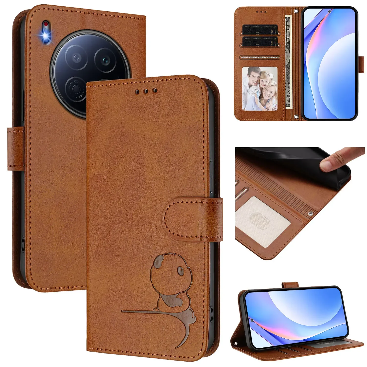 

Magnertic Leather Wallet Case For Tecno Camon 40 Pro 4G 5G 2025 Luxury Flip Book Cover for Tecno Camon 40 Premier Case Funda