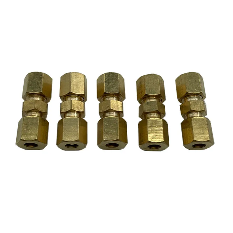 5/10/20/25/30Pcs Brass Straight Reducer Compression Fitting Connector 3/16\