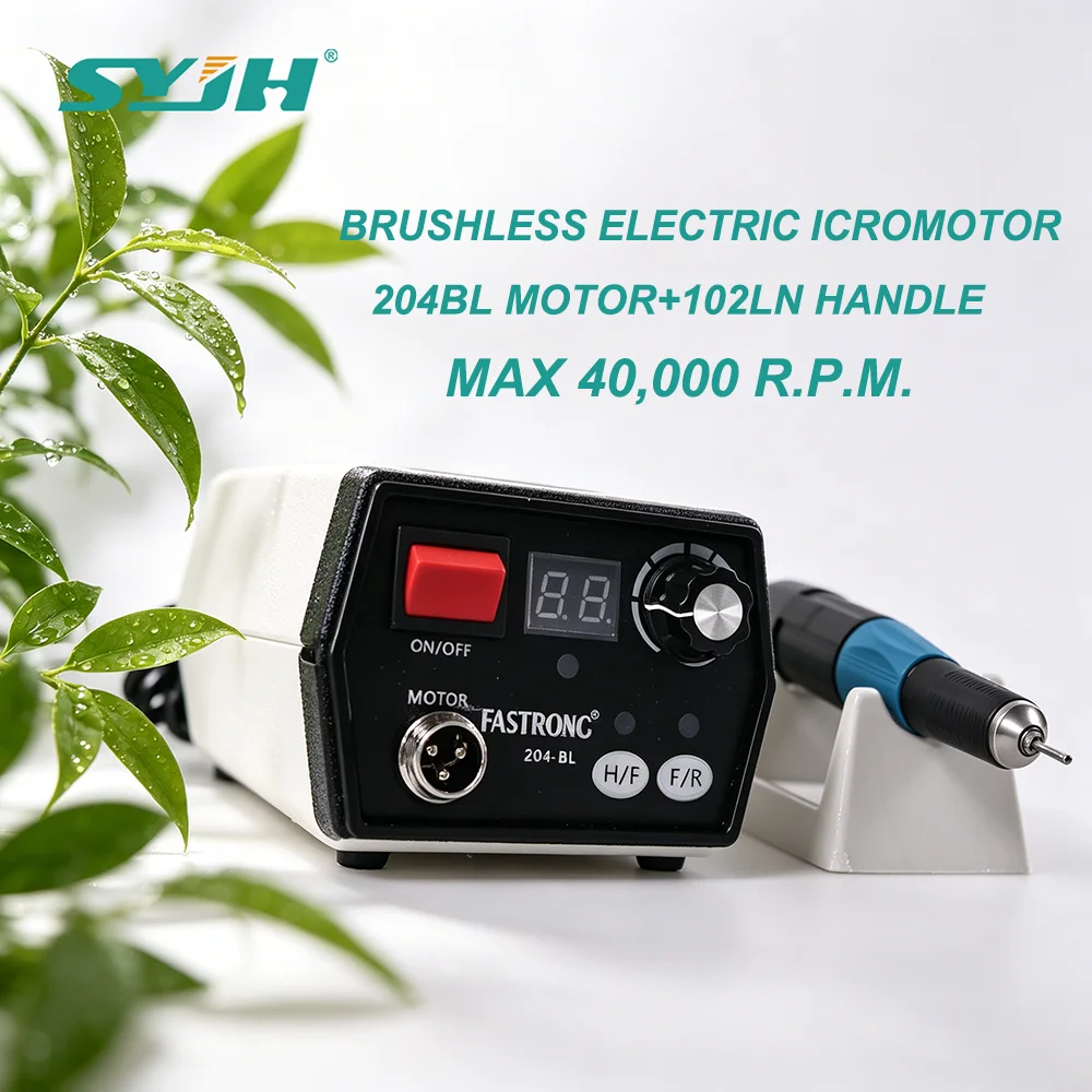 

SYJH Dental 40000RPM Brushless Electric 204BL Micromotor Machine102LN Handpiece Dentistry Lab Grinder Manicure Equipment Tool