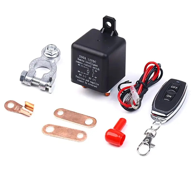 

M46K-Car Battery Disconnect Relay Wireless Remote Kit DC12V Intelligent Breaker Wireless Disconnect Isolator Car Battery