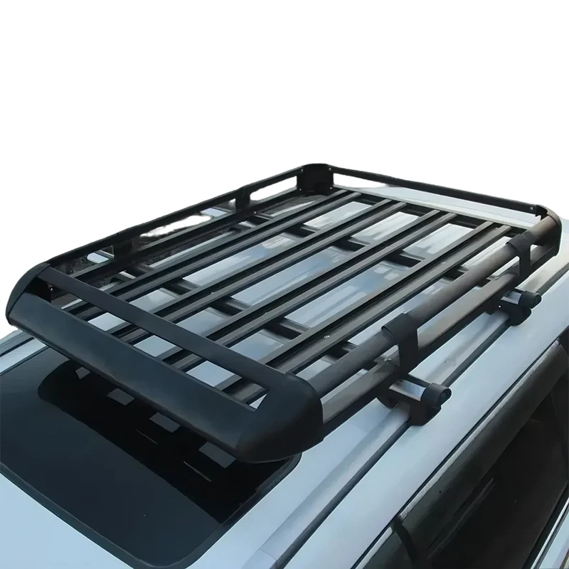 

Universal 4X4 Aluminum Roof Basket for Pickup SUV 130 X100cm Roof Shelf Durable Aluminum Alloy