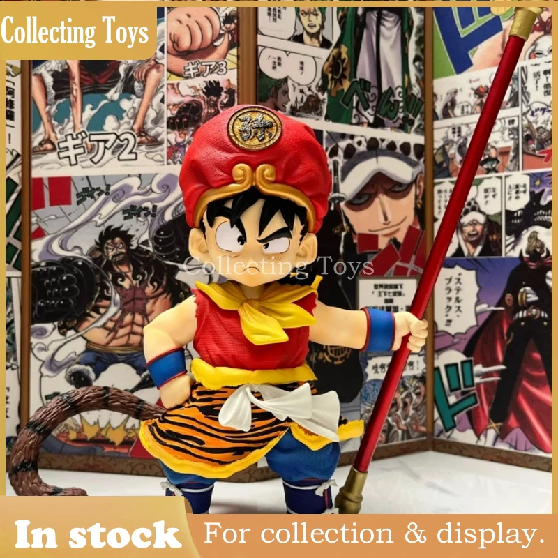 

In Stock Dragon Ball Goku Gk Statue Tiger Skin Outfit With Action Figures Collectible Models Desk Decor For Otaku Anime Fans