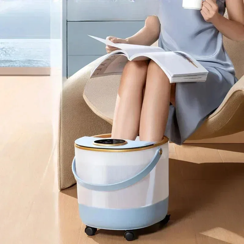 

Термостатическое ведро для замачивания ног с подогревом, массажер для ног, ванна для ног полностью автоматический массаж ног, домашний электрический