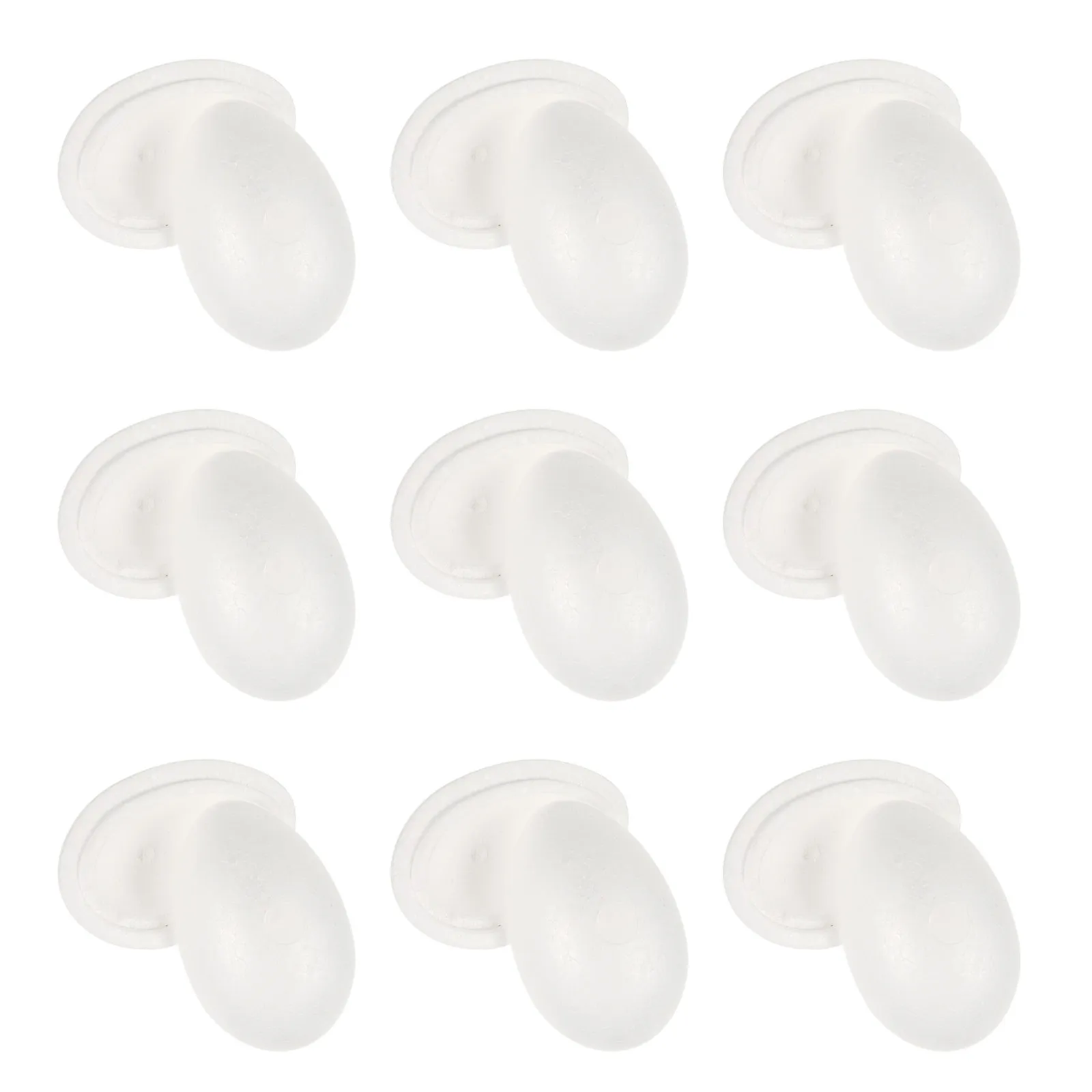 

10Pcs Easter Decorative Eggs DIY Unpainted Foam Hollow Models Kids Graffiti Craft Activity Festival Party Hanging Ornaments
