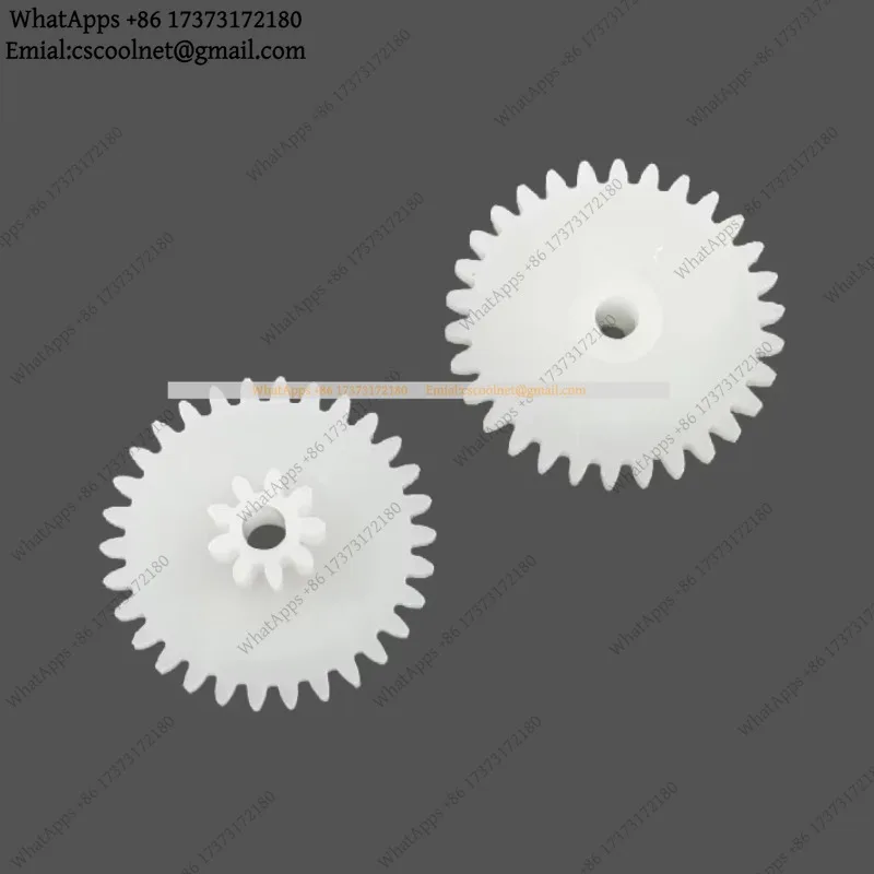 JS03 30+9T 0.5M Duplex Gear OD16/5.5mm, 2.1mm Hole POM Plastic Pinion 30092B Power Transmission Parts