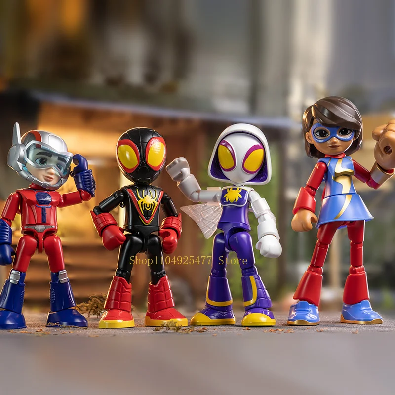 Blokees Building Blocks The Amazing Spider-Man Miles Morales Gwen Black Panther Action Figure Anime Model Doll Kids Toy Gifts - view 4