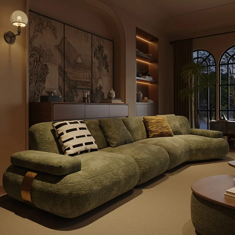 Beige Designer Living Room Sofas 3 Seater Aesthetic Luxury Decoration Couch Bedroom Lounge Modern Divano Gonfiabile Furniture