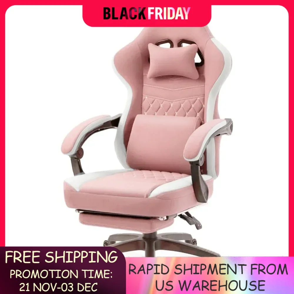 Office Chair Breathable Fabric Computer Chair with Pocket Spring Pad, Comfortable Office Chair with Gel Pad and Storage Bag