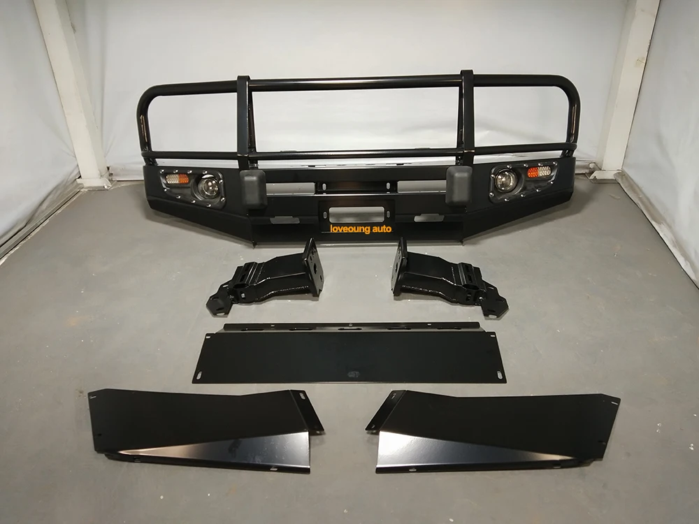 

Factory Wholesales Auto Car Front Bumper Car Bumper With Led Steel Front Bar For LC100/LC200/LC150