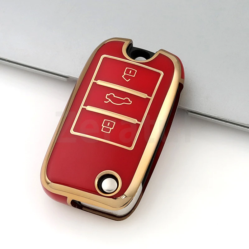 Soft TPU Car Flip Key Case Cover Bag for Roewe RX5 MG3 MG5 MG6 MG7 MG ZS GT GS 350 360 750 Shell Protector Accessories