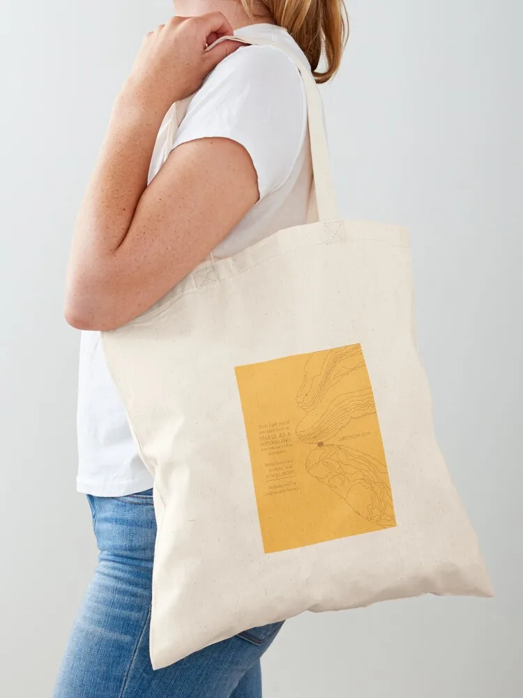 

Faith As Small As a Mustard Seed -Matthew 17:20 Christian Styles Tote Bag Portable shopping bag shopping bag