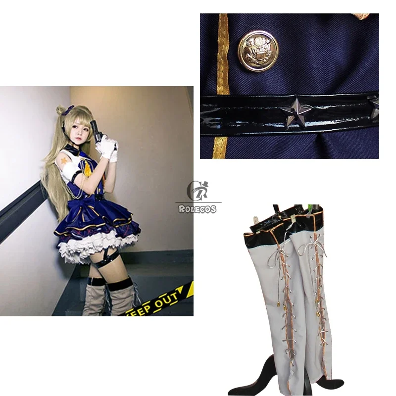 Hou van het leven! Kotori Minami Cosplay Kostuum Anime Liefde Live Lolita Minami Kotori Politieagente Kostuum Vrouwen Uniform Halloween