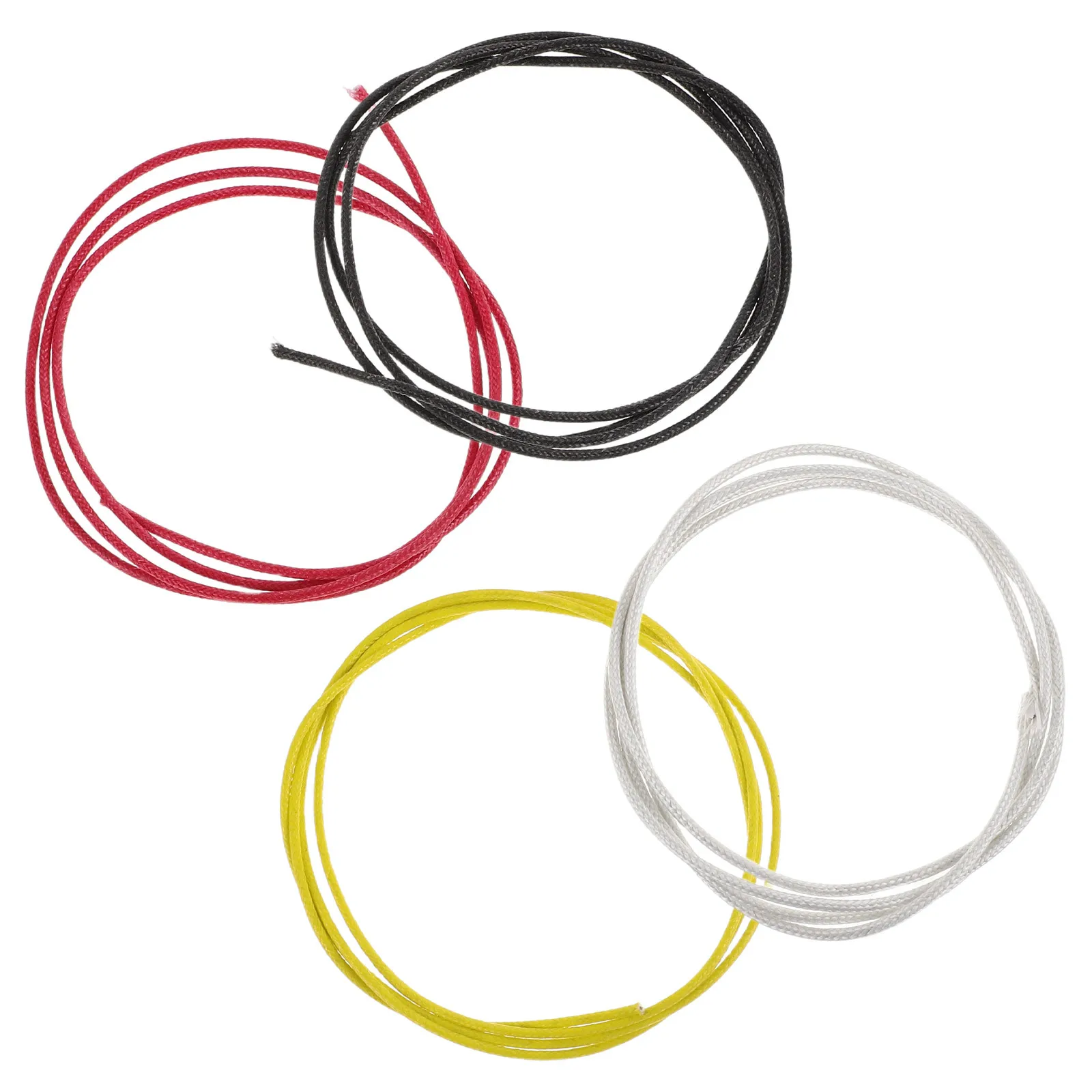 4 szt. Elektryczny kabel do gitary basowej, 106 cm, z miedzianym rdzeniem, ekranowany, silikonowy, do wymiany części instrumentów