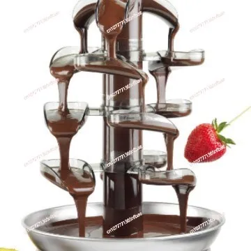 

4-Tier Detachable Chocolate Fountain Electric Chocolate Mixer Melting Machine XW-001E for Home Party Wedding