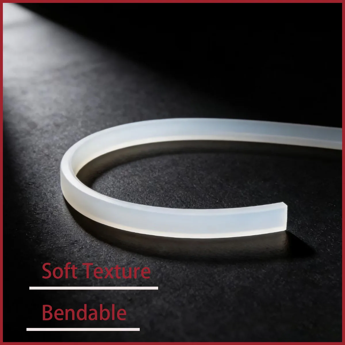 White semi transparent silicone solid flat tape suitable for industrial sealing and equipment protection