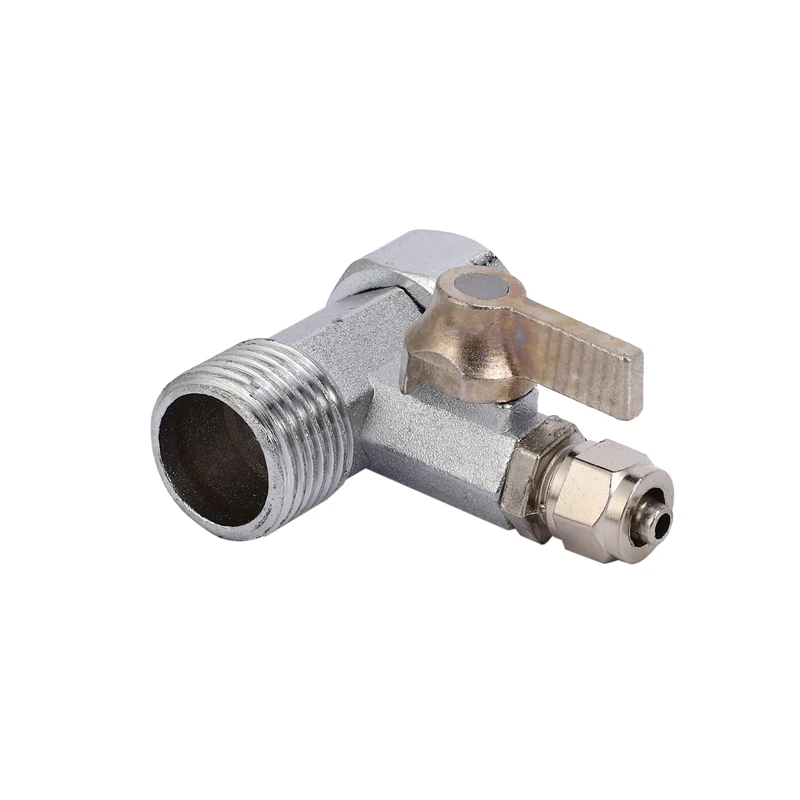 Adaptateur d\'eau de rajeunissement RO, robinet à assujetà bille de 1/2 à 1/4 pouces, barrage de rajeunissement du robinet, osmose, argent