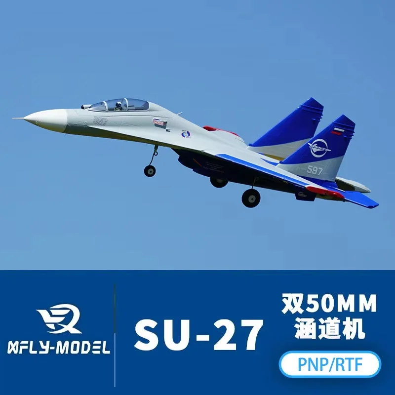 XFly Fast Flying Double 50mm Su27 Double-engine ducted fighter electric model airplane fixed wing toy model gift
