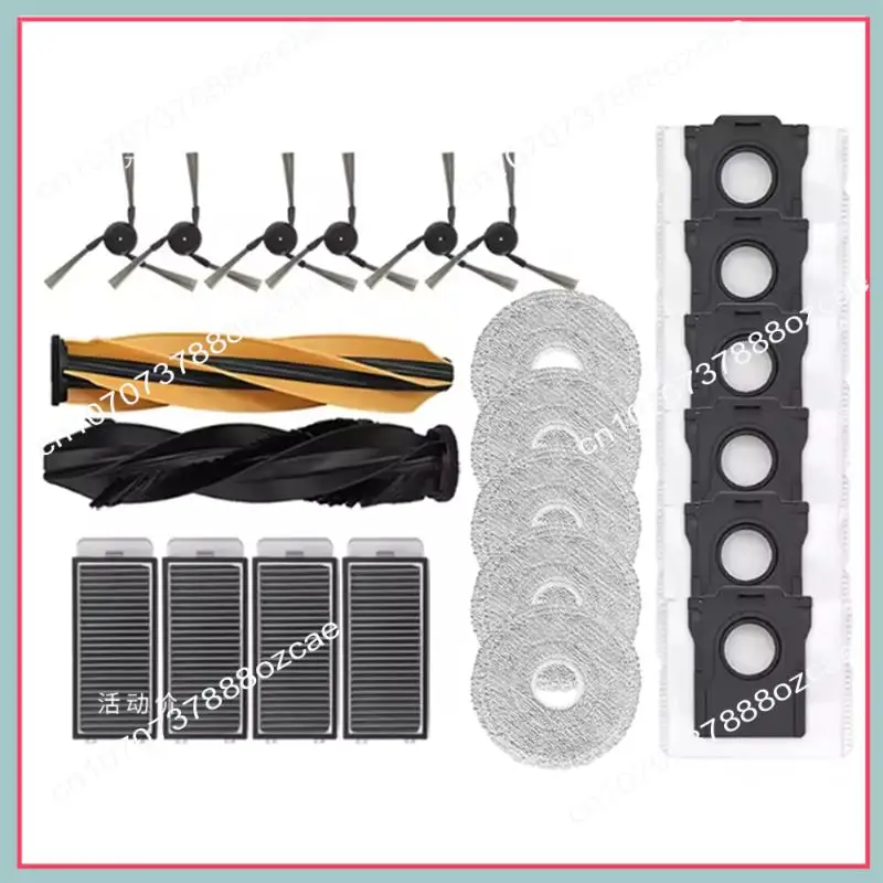 A26P 22PCS อะไหล่สําหรับ Dreame X50 Ultra / S40 Enhanced Edition หุ่นยนต์เครื่องดูดฝุ่นตัวกรองแปรง,Mop Pads,ถุงเก็บฝุ่น