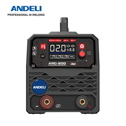 ANDELI 110/220V ARC Welding Machine IGBT LCD Display 180A Inverter Welder Iron Electric Welding Equipment for Household