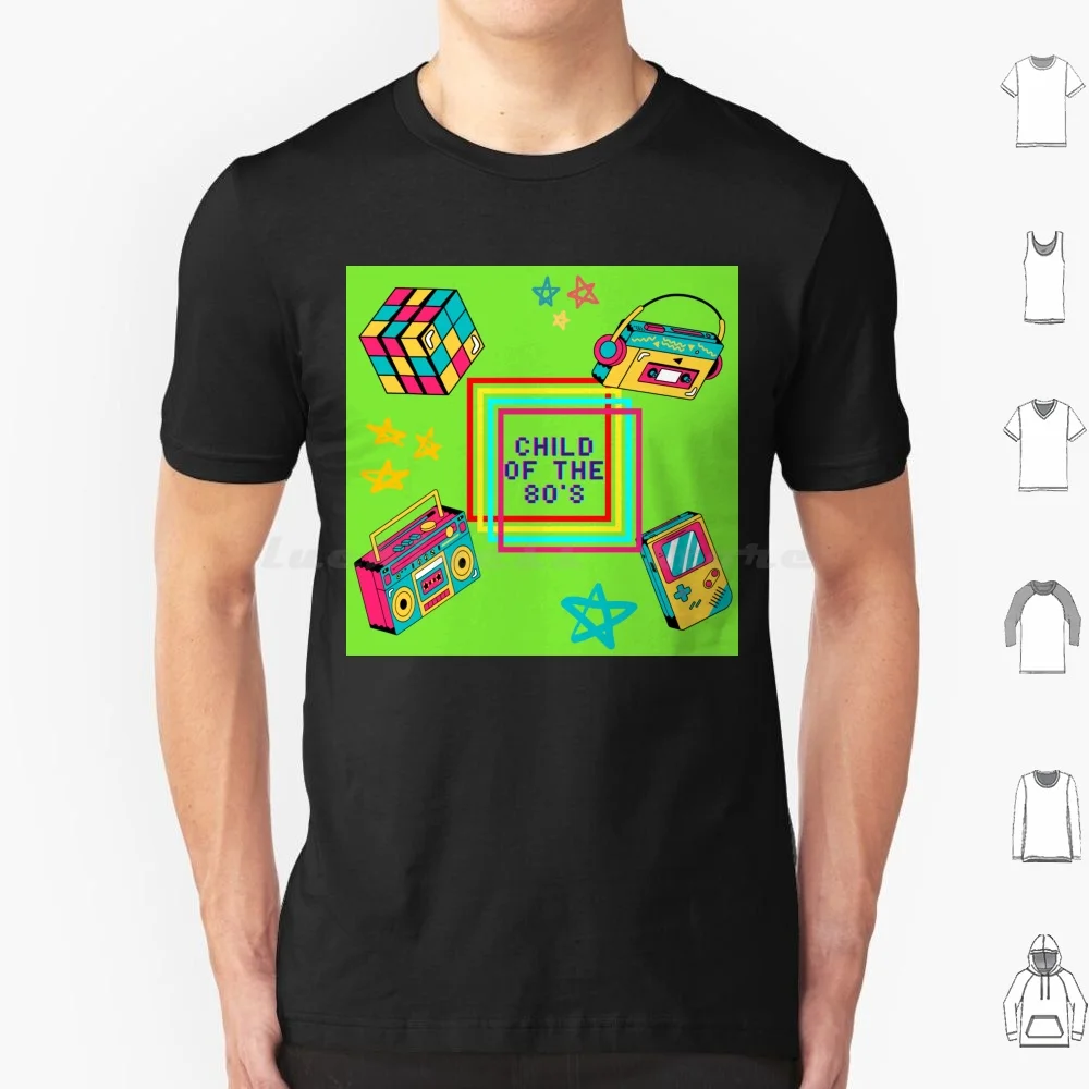 Child Of The 80's T Shirt Cotton Men Women DIY Print Nostalgia 1980s Birthday Music Games Weird N Wacky W N W Vintage Retro Pop
