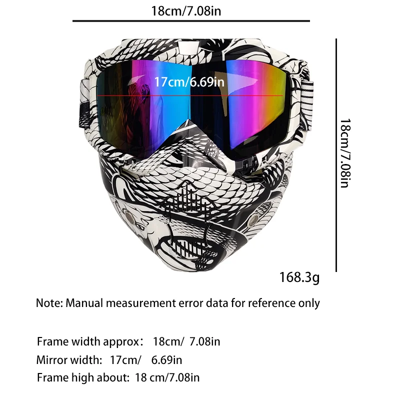 Outdoor Cycling Mask Street Face Mask Motorcycle Goggles Air Soft Mask Open Face Motorcycle Helmet Cycling Face Shield