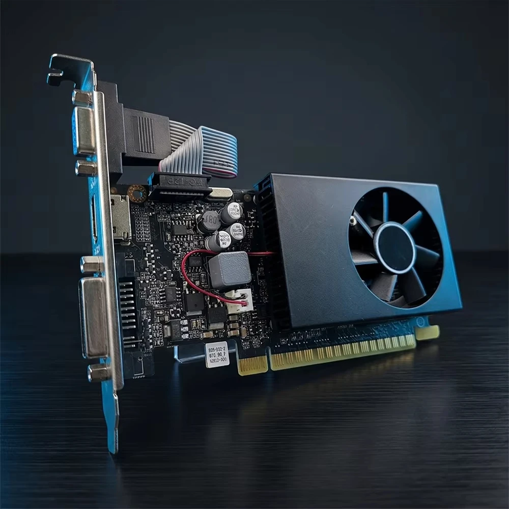 For Cost-Effective PCI Express GT705/GT710/GT730/GT1030 1GB-4GB GDDR3 Low Profile New Fan Quiet Graphics Card OEM for