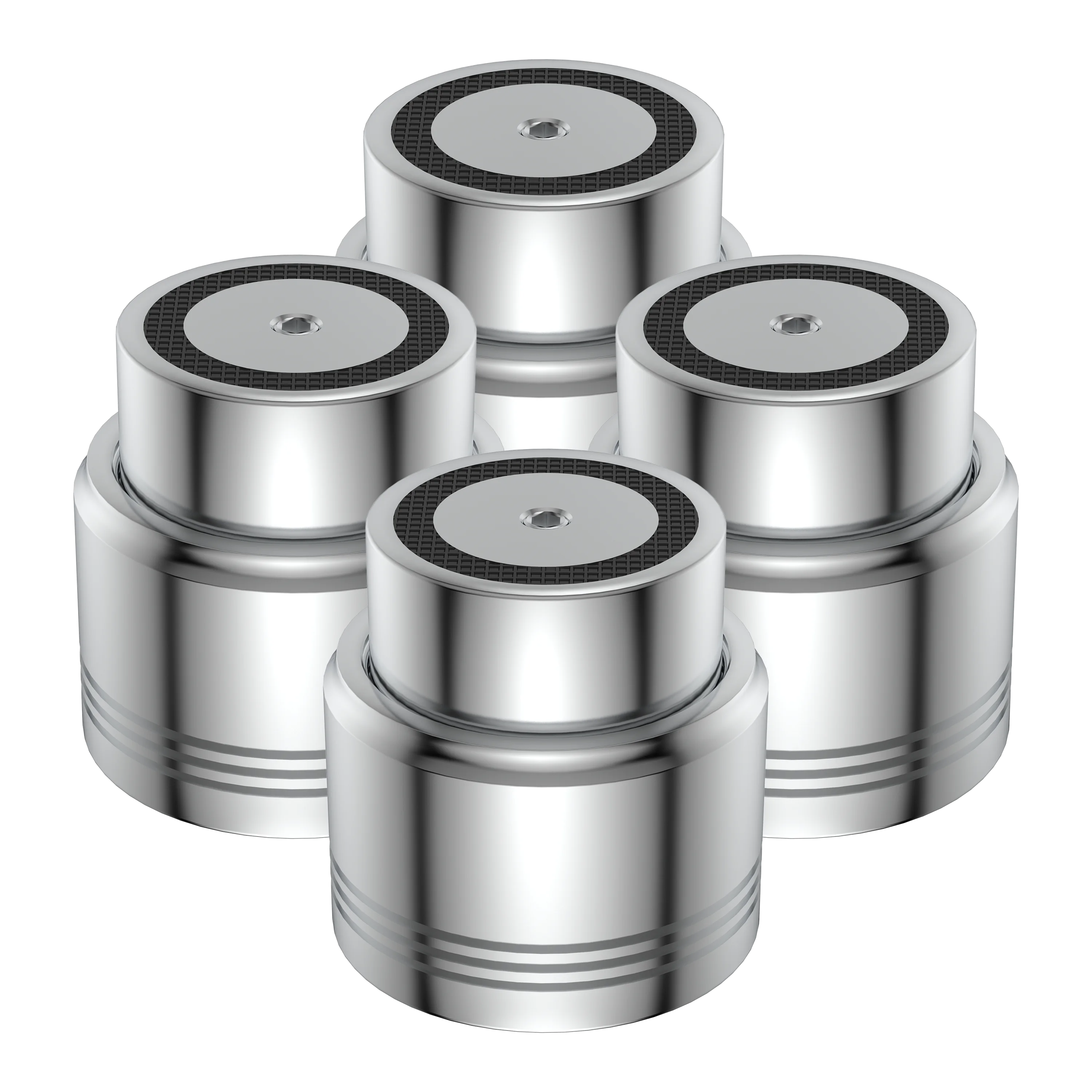 4PCS High-End 53x53mm Aluminum Alloy Maglev Float Speaker Spike Amp Stand Base Feet for HIFI Audio Equipment
