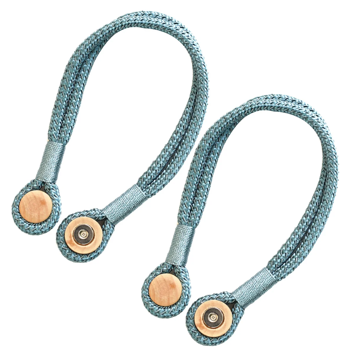 

2Pcs Curtain Holdbacks Magnetic Tiebacks Easy Tie No Mount Decorative Curtain Tie Backs for Thin Transparent Thick Draperies