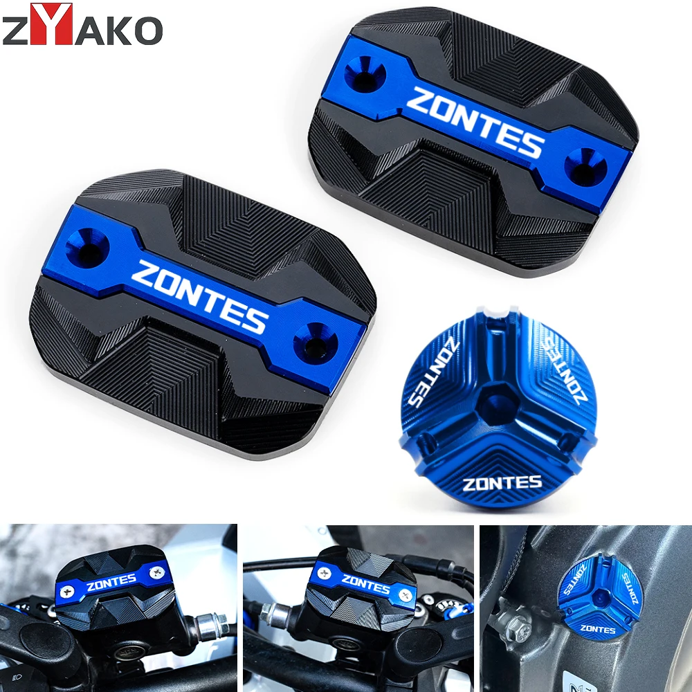 

For ZONTES 368G 368D 368E 368M 368K 2023 2024 2025 2026 CNC Motorcycle Front Brake Fluid Cylinder Reservoir Cap Oil Filler Cap