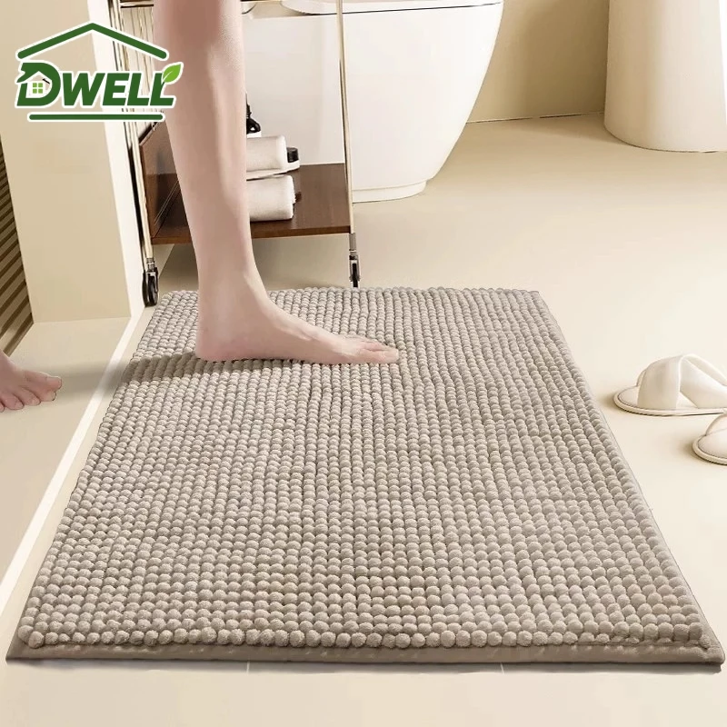 Super Plush Absorbent Bathroom Floor Mat Soft Non Slip Bath Rug Plush Carpet for Bedroom Bathroom Shower Door and Home Interior