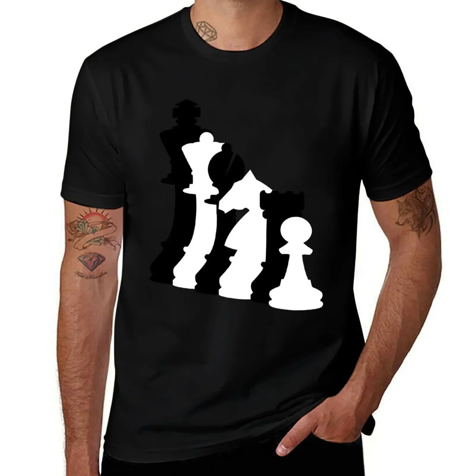 Chess Player T-Shirt blanks Aesthetic clothing Men's cotton t-shirt