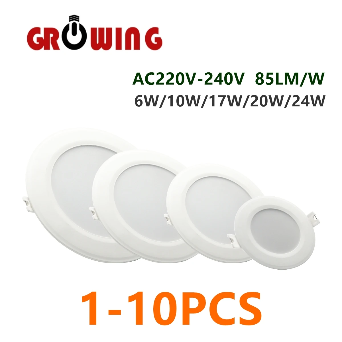 

Recessed in LED LED Downlight AC220V Spot Three colors 6W-24W Super lumen is suitable for kitchen, bathroom, living room