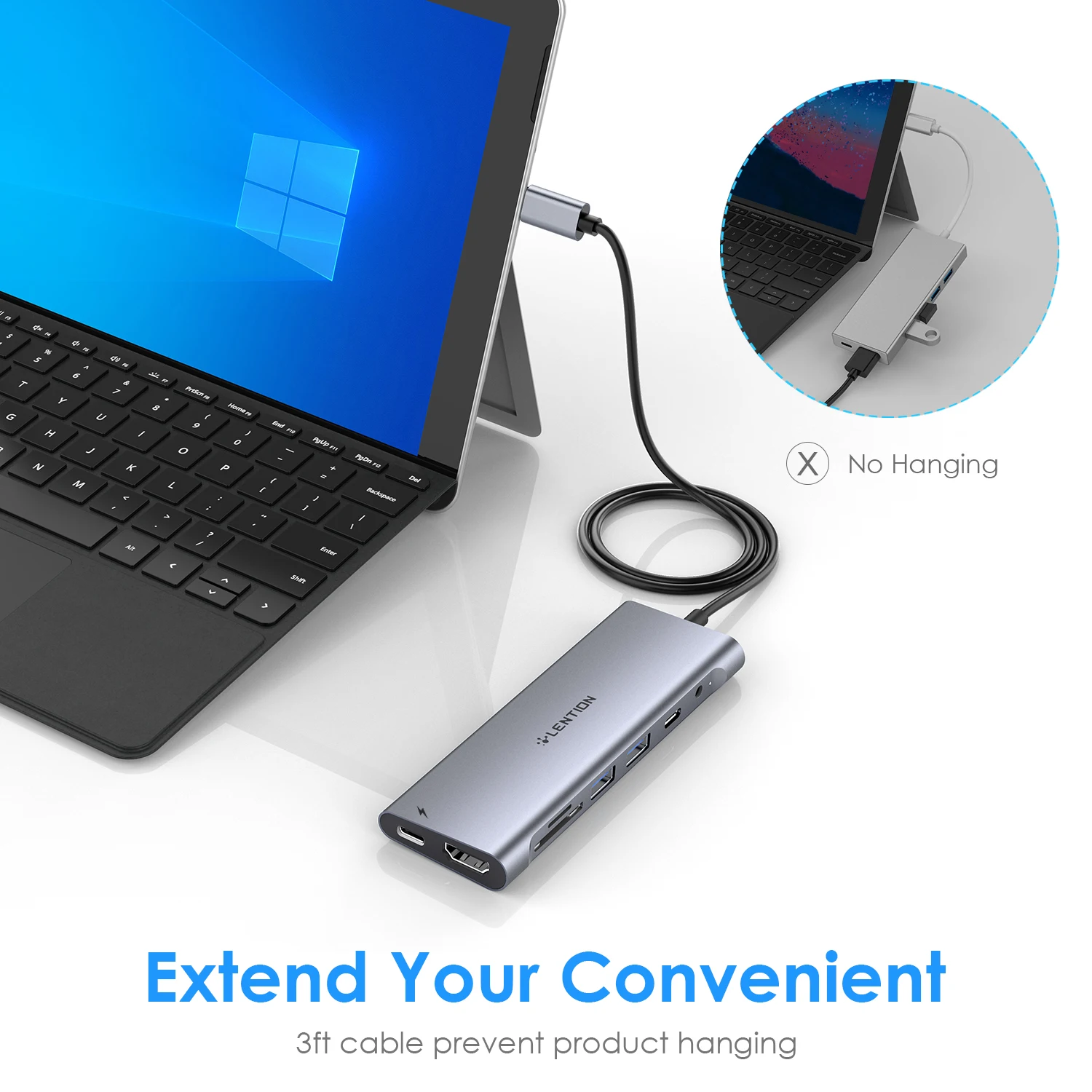 Док-станция для MacBook Pro Air, iPad M1/M2 DP, 60 Вт PD,SD/TF, RJ45