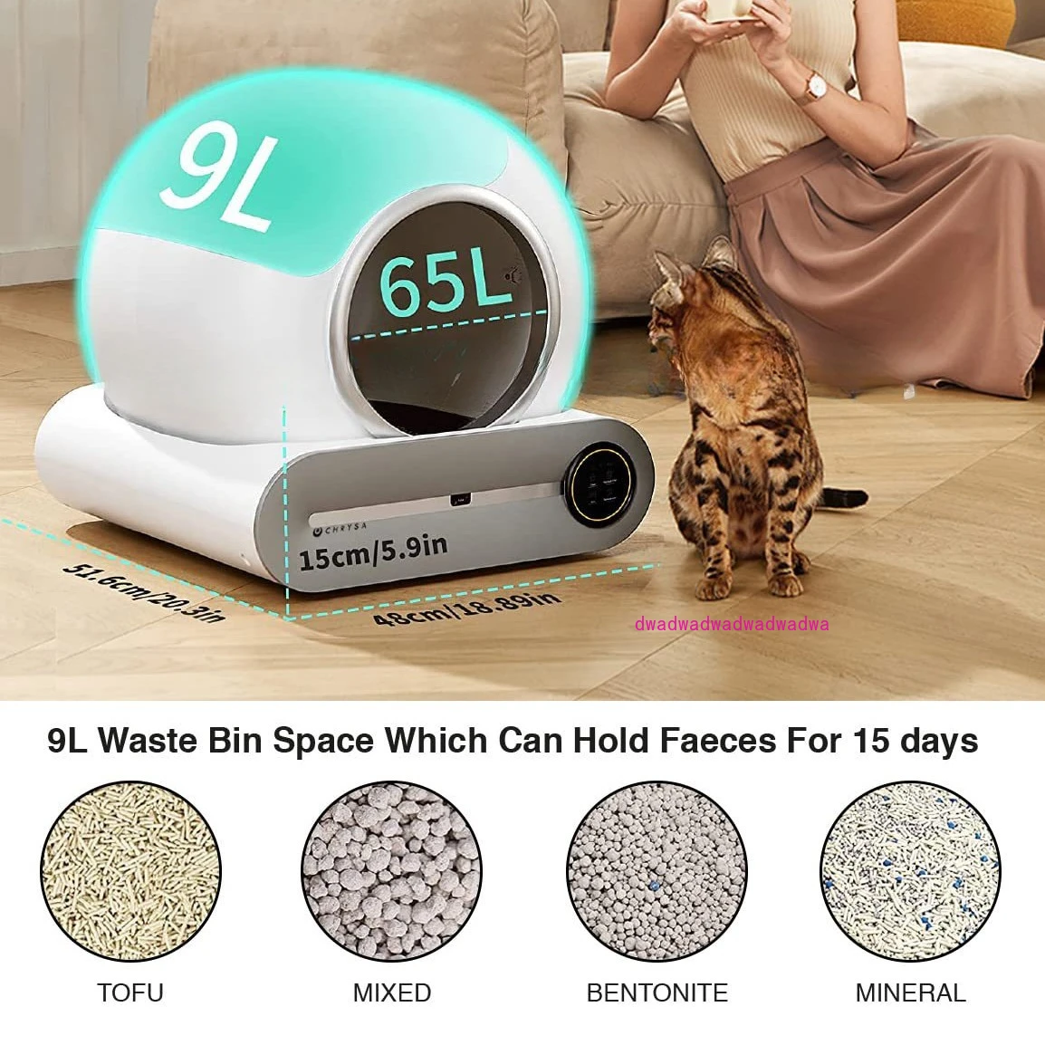 Pet toilet cat litter box fully enclosed intelligent cleaning products cat toilet anti-splash automatic shit shoveling machine