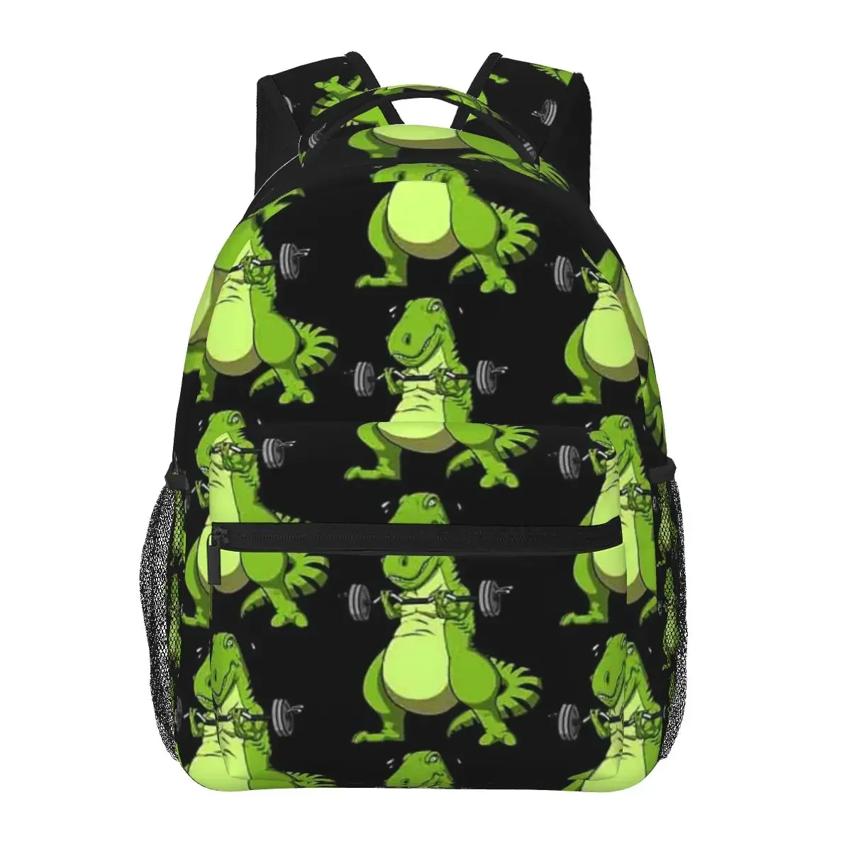 

T-Rex Dinosaur Fitness Backpacks Boys Girls Bookbag Students School Bags Cartoon Travel Rucksack Shoulder Bag Large Capacity