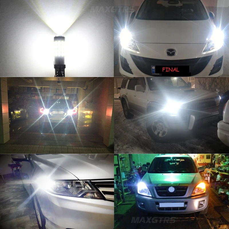 2x High Power T10 194 920 912 921 168 LED Canbus Extreme Bright 54 SMD 3014 Chip Bulbs Car Parking Backup Reverse Wide Lights