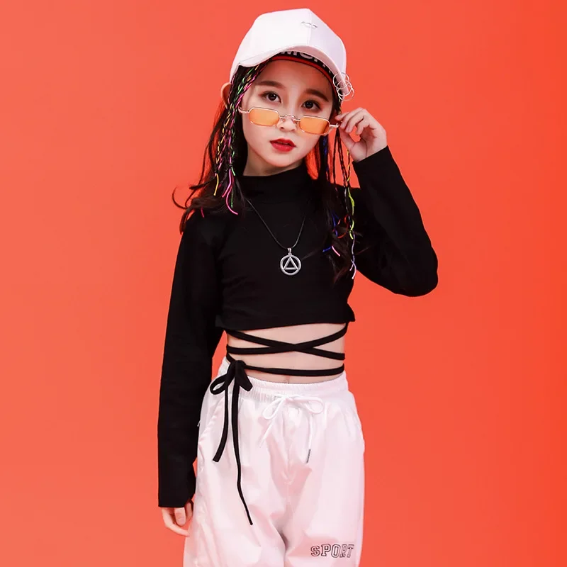 Neue Kinder Jazz Dance Kostüm für Mädchen Street Dance Set Hip Hop Kleidung Bühne Leistung Anzug Kinder der Tag Jazz Dancewear