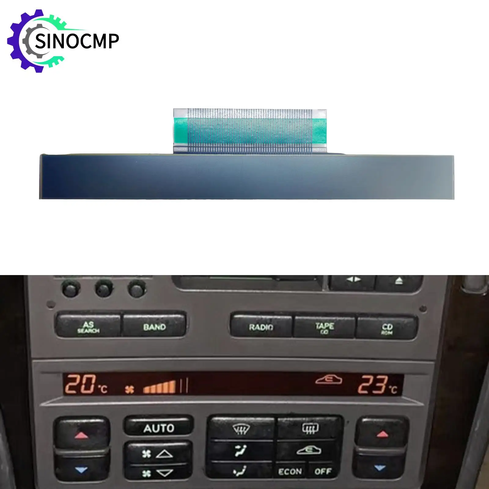 

ЖК-дисплей для блока управления климат-контролем и приборной панели Saab 9-5 1999-2005 гг., артикулы 5046206, 5048574, 12762731, 5047592