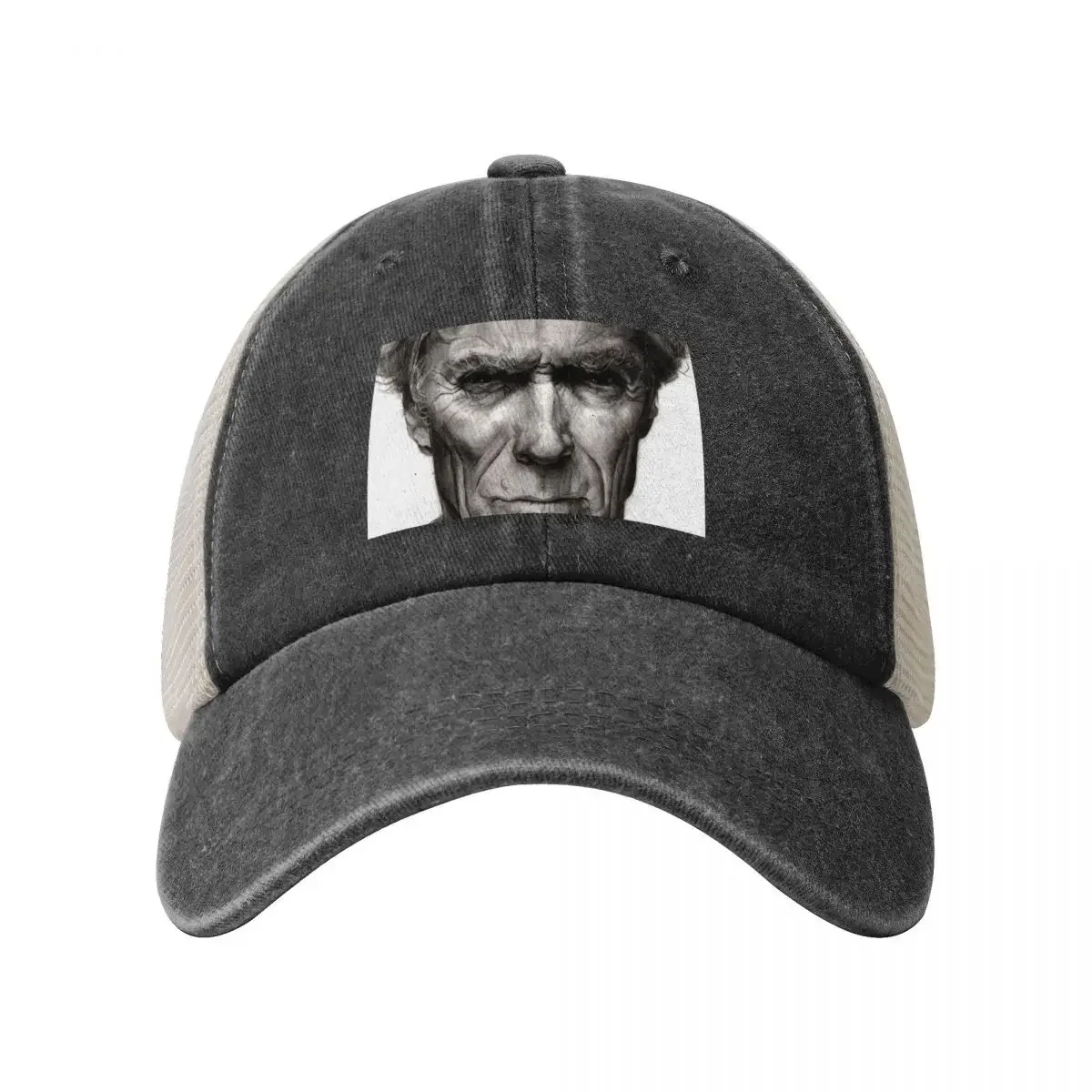 Clint Eastwood Pencil Drawing Baseball Cap Rave fishing hat tea Hat Christmas Hat Mens Caps Women's