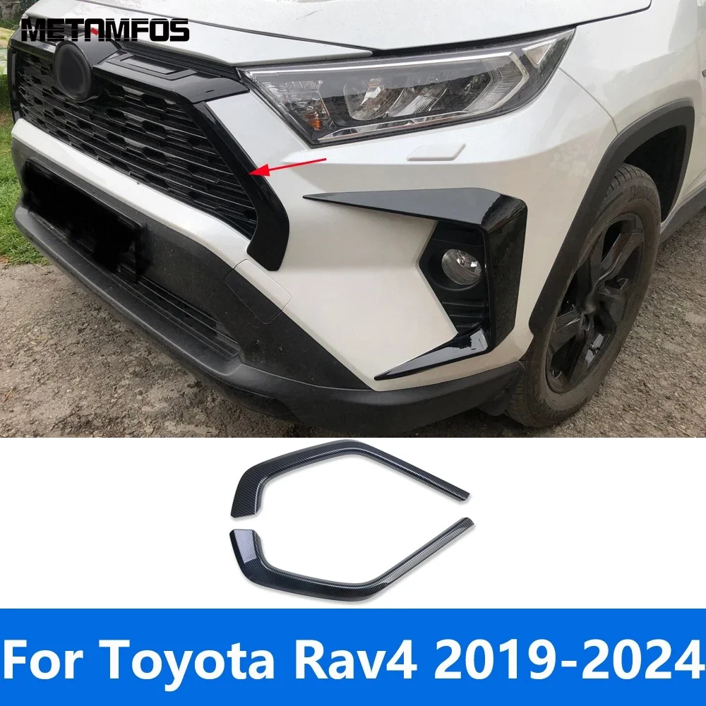 

Для Toyota Rav4 Rav 4 Limited/LE/XLE/Hybrid 2019-2023 2024, хромированная сетчатая решетка переднего бампера вокруг гоночной гриля, аксессуары для отделки