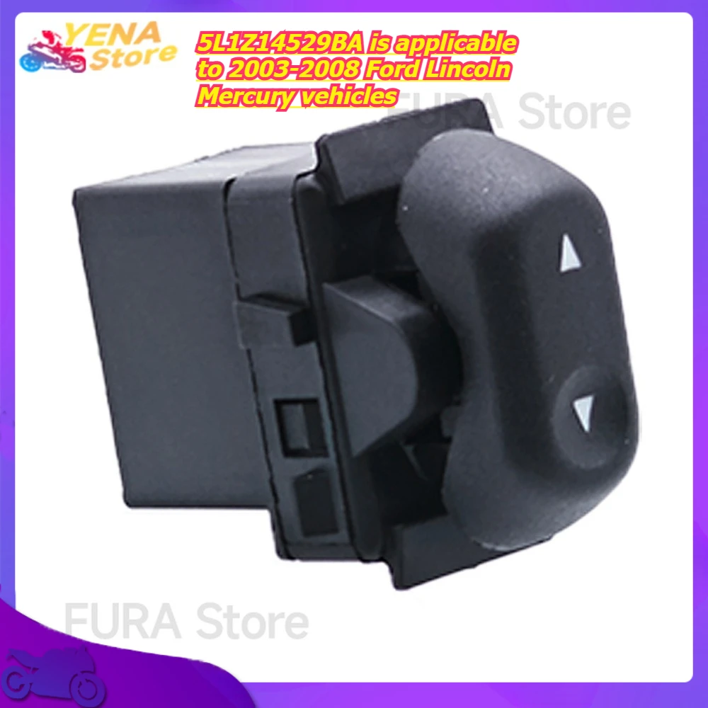 

Power window control switch button 5L1Z14529BA is applicable to 2003-2008 Ford Lincoln Mercury vehicles