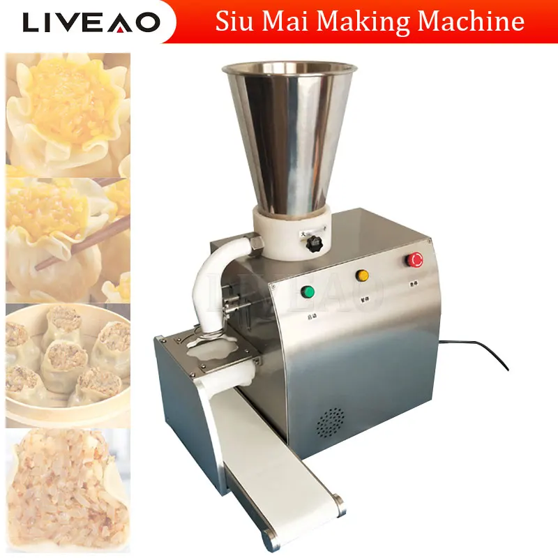 Semi Automatic Siu Mai Dim Sum Siomai Machine Maker Snack Food Grain Product Shaomai Making Machines