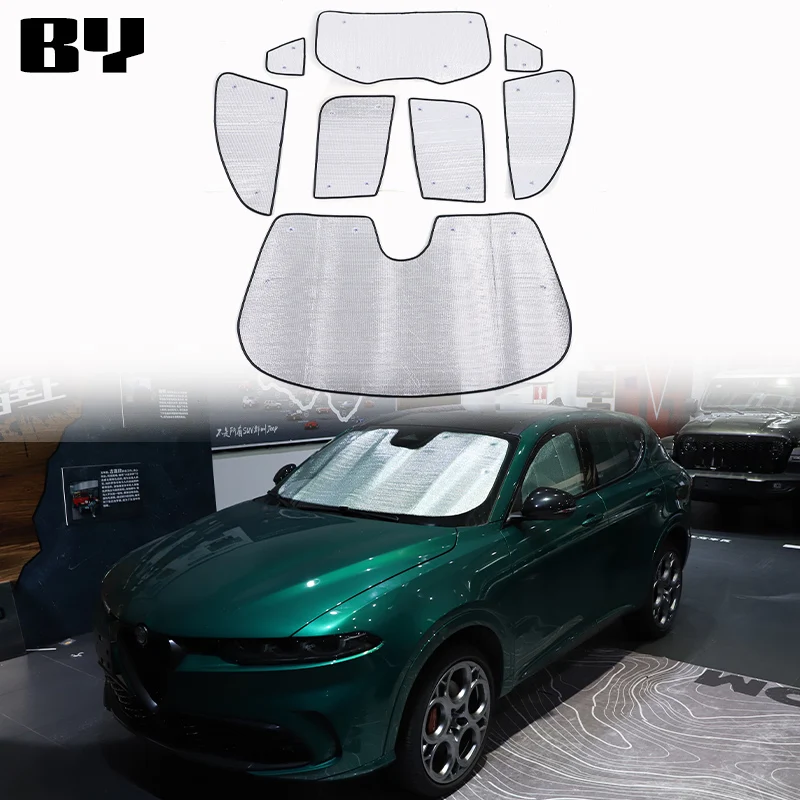 

For Alfa Romeo Tonale 2022-2024 Car full Window Sunshade Windshield Visor Protector Cover Insulation Pad Auto Accessories