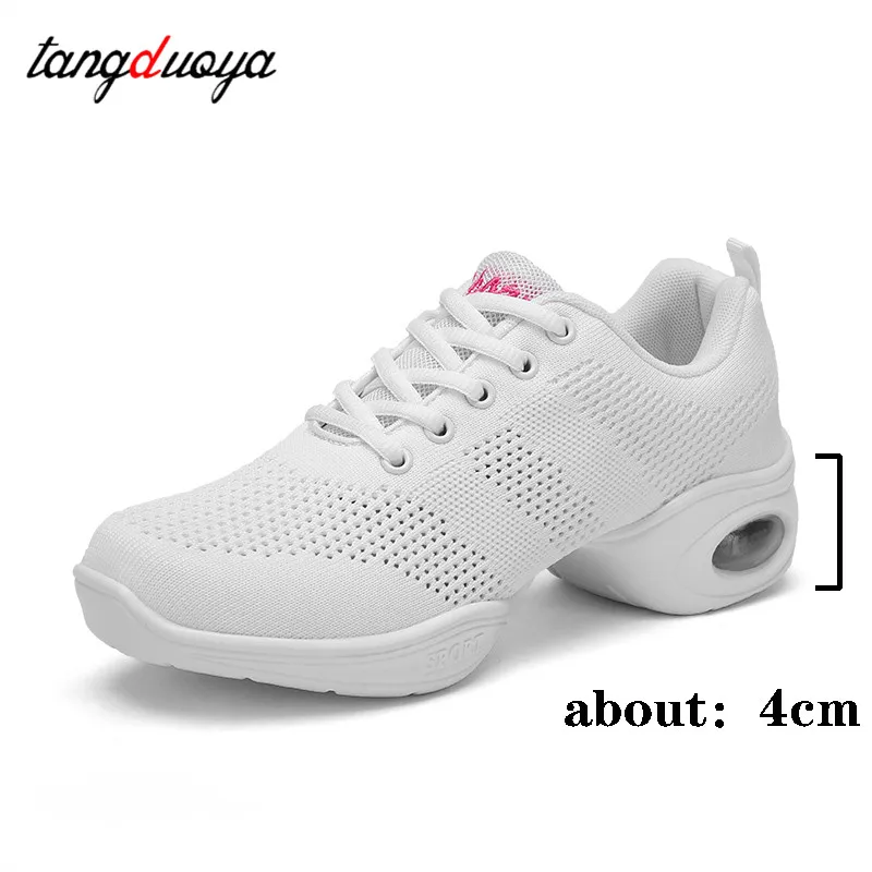 Caratteristica sportiva suola morbida respiro scarpe da ballo Sneakers per donna scarpe da allenamento danza moderna scarpe Jazz Feminino Zapatos