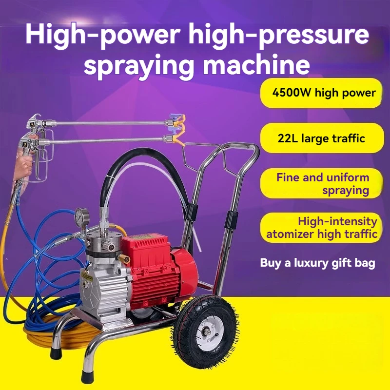 Automatic Latex Paint Spraying Machine High-Pressure Electric Paint Spraying Machine  Painting Tool Home Improvement Equipment